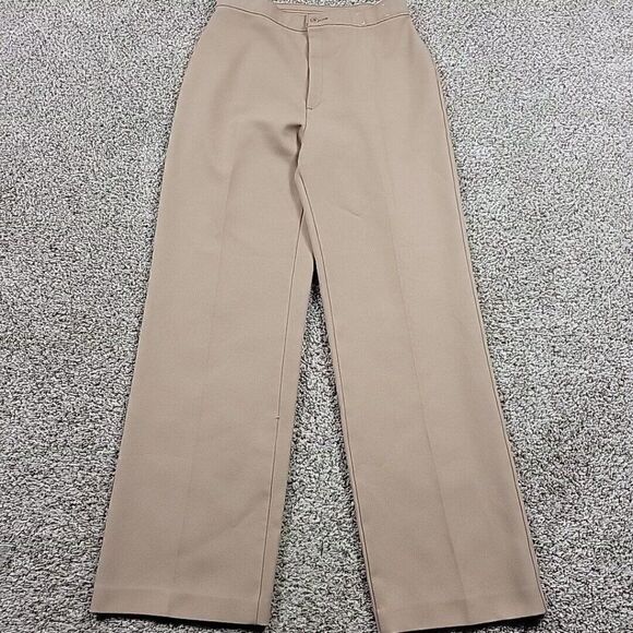 VINTAGE Levis Pants Womens 18 Beige Polyester Wide Leg High Rise 32x33 - Picture 1 of 12